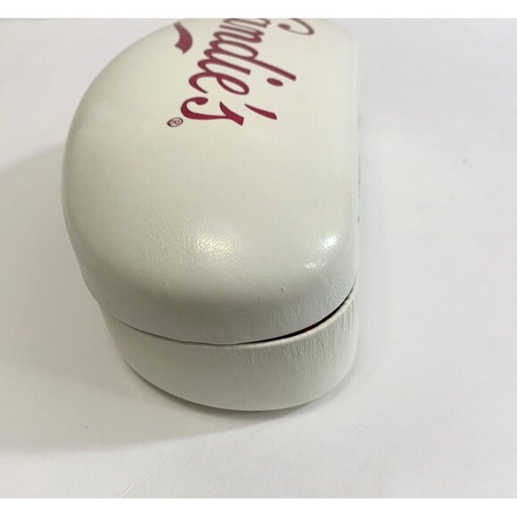 Candies Hard Clamshell Case For Eyeglasses Sunglasses White Pink Felt Lining - Picture 3 of 9